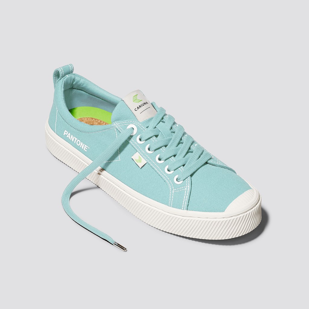 OCA LOW Cariuma Low Top Tela Bleu Homme | FEV-0702008